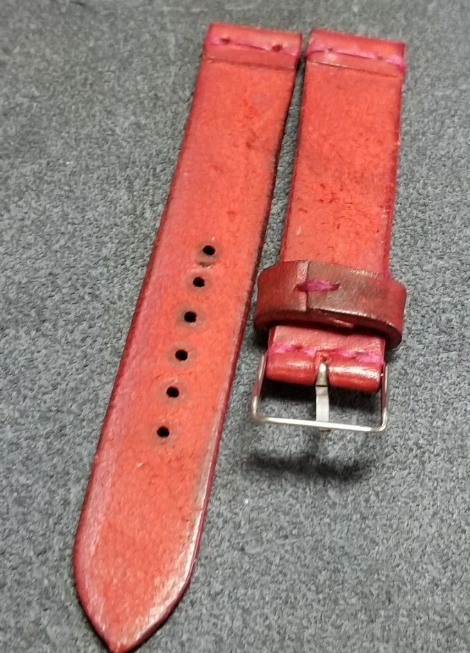 18mm градация окраска итальянский масло кожаный ремень красный 2