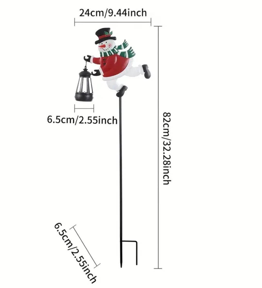 新品　ソーラーライト　スノーマン　クリスマス　雪だるま　ガーデンライト　防水　クリスマスデコレーション　イルミネーション　装飾_画像10