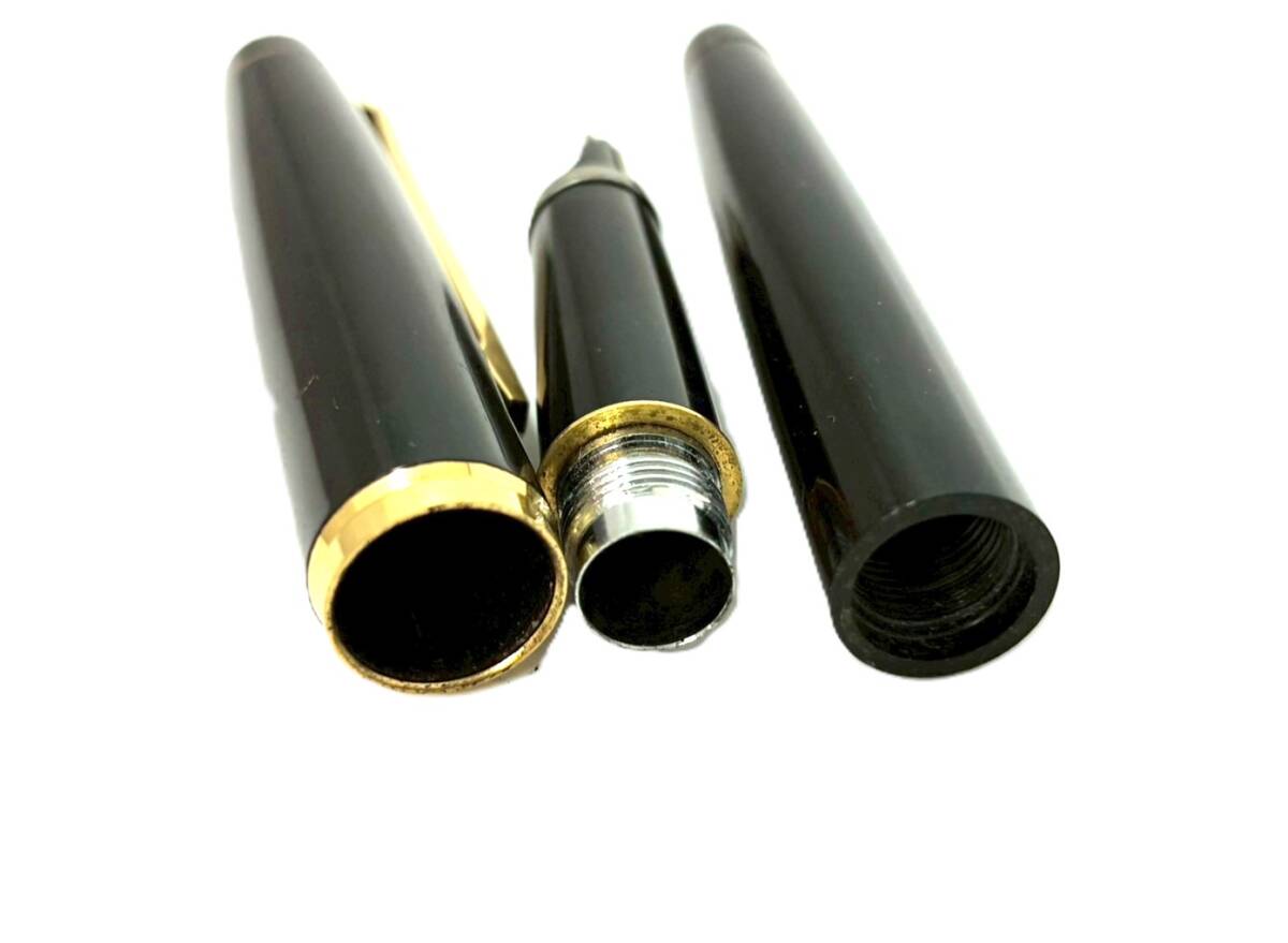 ■PILOT パイロット カスタム グランディー 万年筆 ペン先 14K 585 筆記用具 文房具 ブラック×ゴールド CUSTOM GRANDEE(61971NY1)_画像9