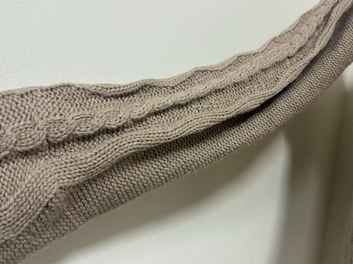 アクシーズファム☆お袖口指通しファー使いオフタートルニットプルオーバートップス、セーター☆used _画像5