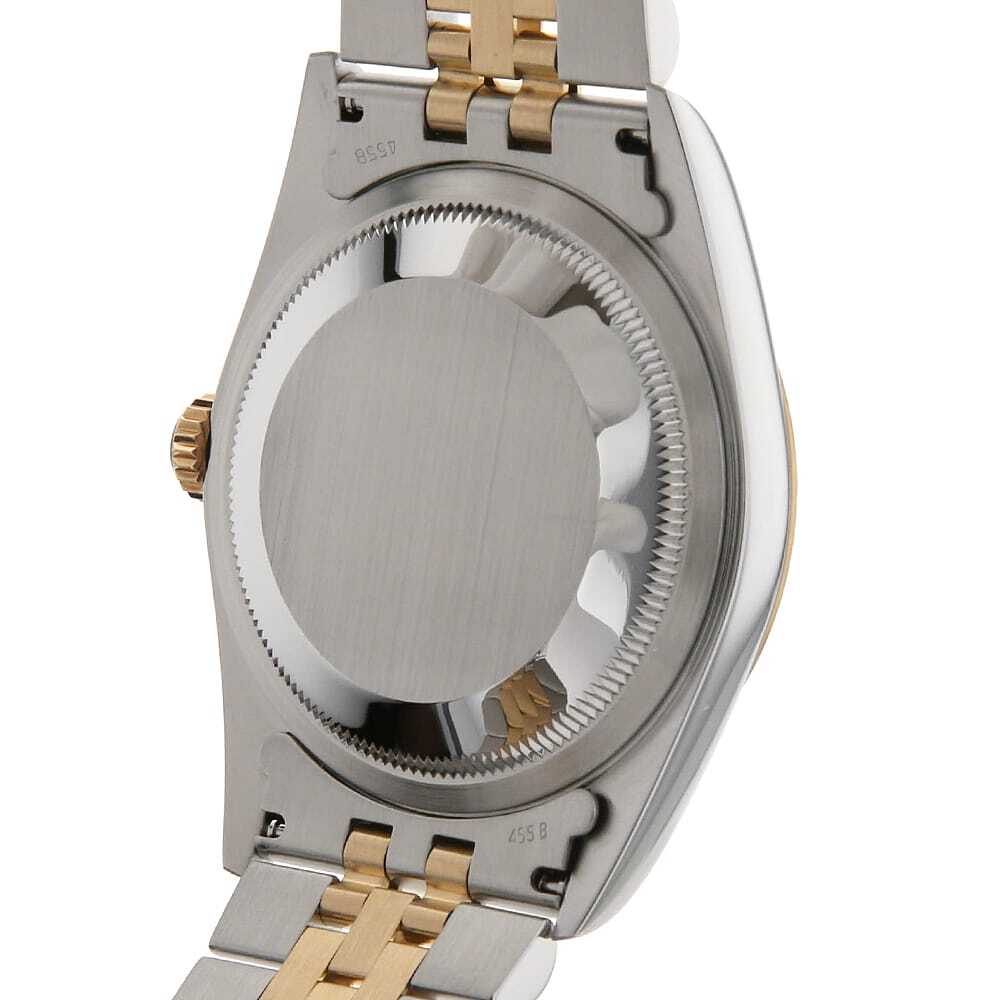 ロレックス デイトジャスト 10Pダイヤ 16233G ブルー グラデーション T番 中古 メンズ 腕時計 14GMROAU0309_画像4