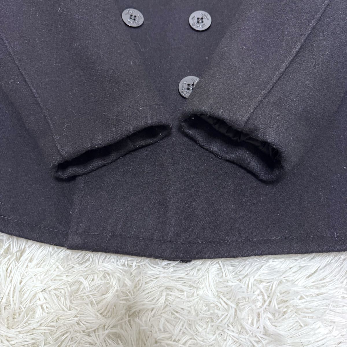 【超希少】XXLサイズ ショット Schott ピーコート Pコート USA製 米国製 740N ブラック 黒 メンズ コート アウター キルティング 42サイズ_画像7