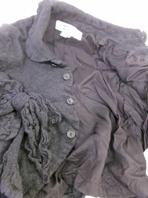 COMME des GARCONS COMME des GARCONS コムデギャルソン コムデギャルソン リボンデザインウールジャケット M RHJ006 AD2021ブラック_画像4