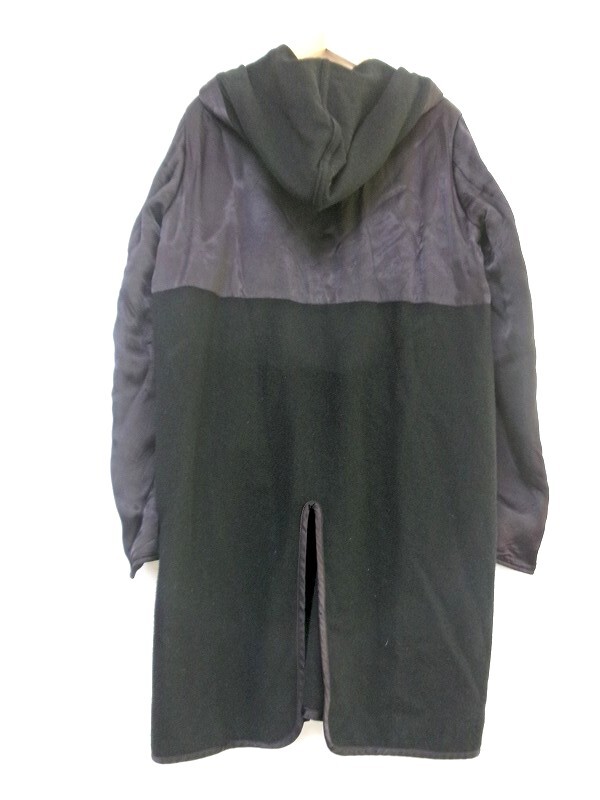 COMME des GARCONS HOMME DEUX コムデギャルソン オム ドゥ フードコート M DD-C005 AD2019 ブラック 毛90% ナイロン10%_画像2