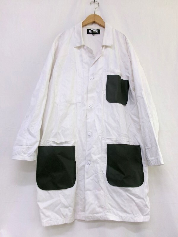 BLACK COMME des GARCONS ブラック コムデギャルソン コート XL 1I-C004 AD2021ホワイト 綿100%_画像1