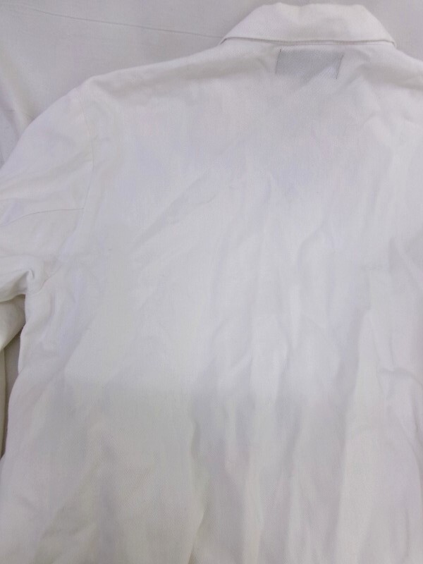 BLACK COMME des GARCONS ブラック コムデギャルソン コート XL 1I-C004 AD2021ホワイト 綿100%_画像9