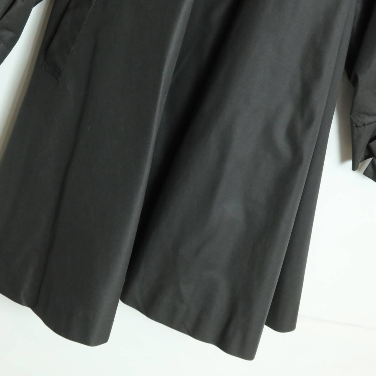 FOXEY ブティックライン★大人上品♪ハーフコート サイズF チャコール系 ベロアの襟付き♪無地 z15210_画像3