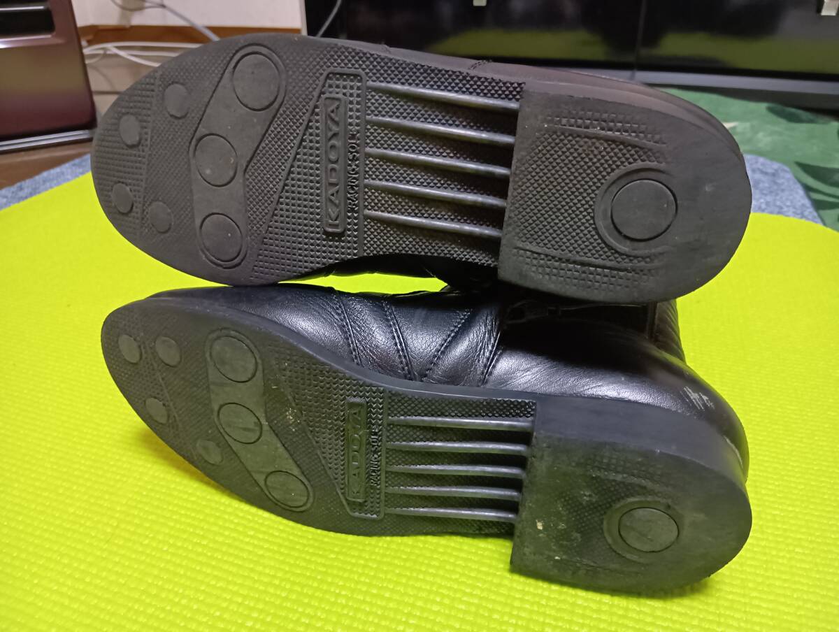 ●●KADOYA(カドヤ)ショートブーツ サイズ25センチ 傷有りですが、そこそこ綺麗 発送宅配便80サイズ_画像6