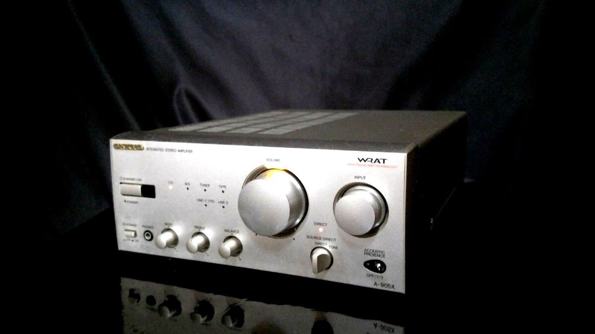 ★即決★ ONKYO A-905X オンキヨー 高音質プリメインアンプ♪除菌清掃品_画像1