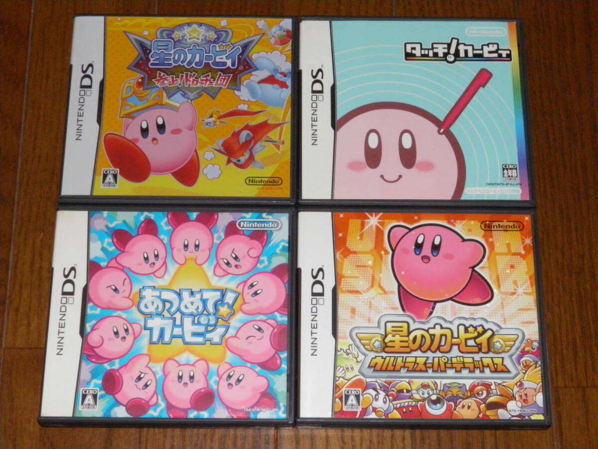 DS 星のカービィ 参上 ドロッチェ団+タッチ カービィ+あつめて カービィ+ウルトラスーパーデラックス_画像1