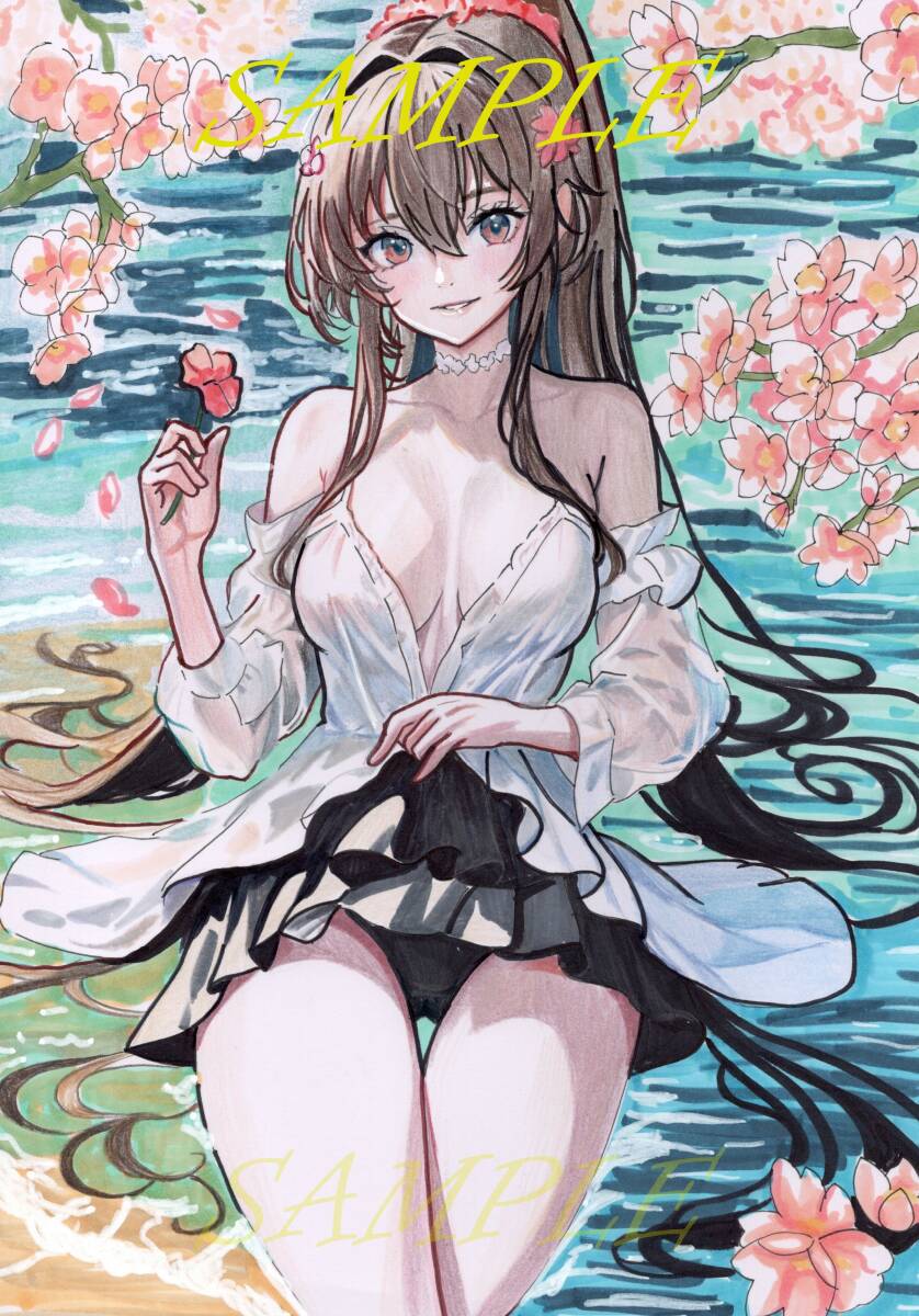  ручные иллюстрации аналог Yamato .. это расческа .. автограф исходная картина ko pick 