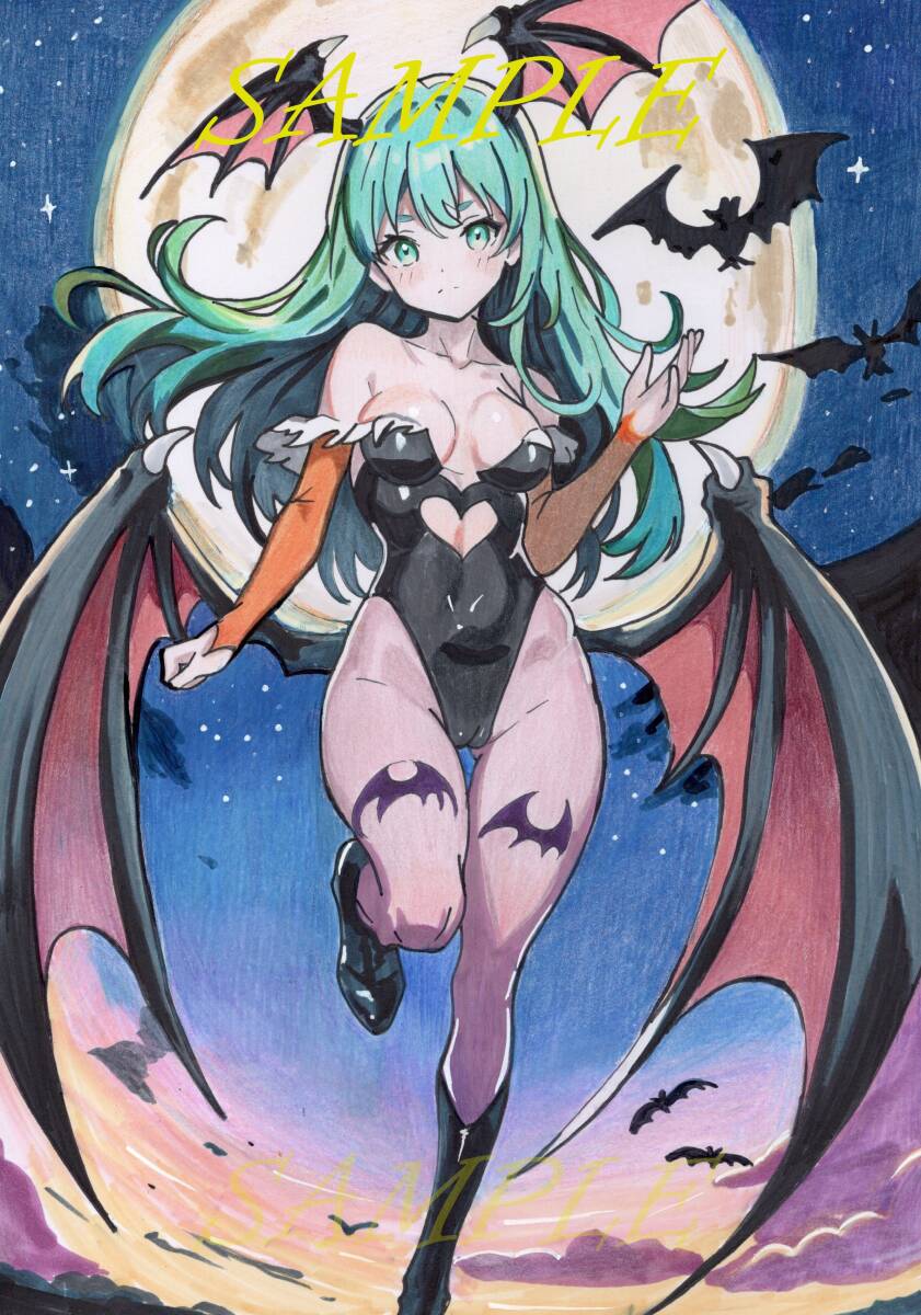  ручные иллюстрации аналог moli gun вампир автограф исходная картина ko pick 