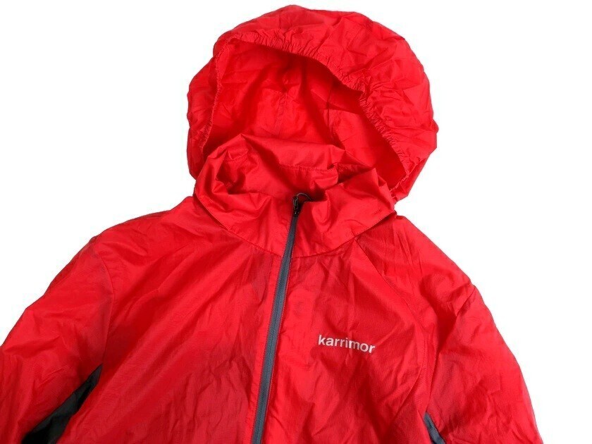 karrimor カリマー 新品 スタンドカラー ジップアップ シールドジャケット ウィンドブレーカー JPM5006 赤 95/M▲010▼10716k12_画像4