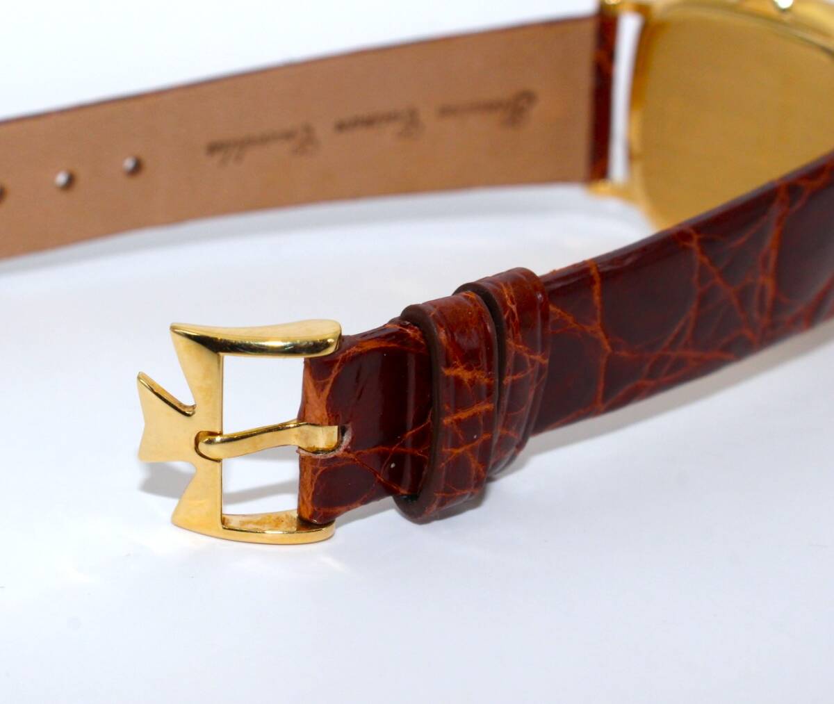 * часы *VACHERON CONSTANTIN (vashu long * темно синий s Tintin )*33095/1*W циферблат мужской механический завод наручные часы работа товар *[VRW-1492]