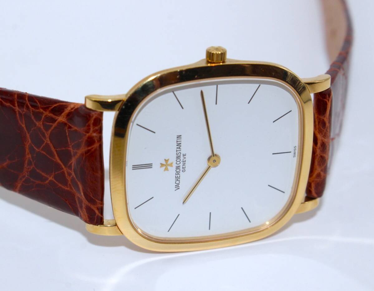 * часы *VACHERON CONSTANTIN (vashu long * темно синий s Tintin )*33095/1*W циферблат мужской механический завод наручные часы работа товар *[VRW-1492]