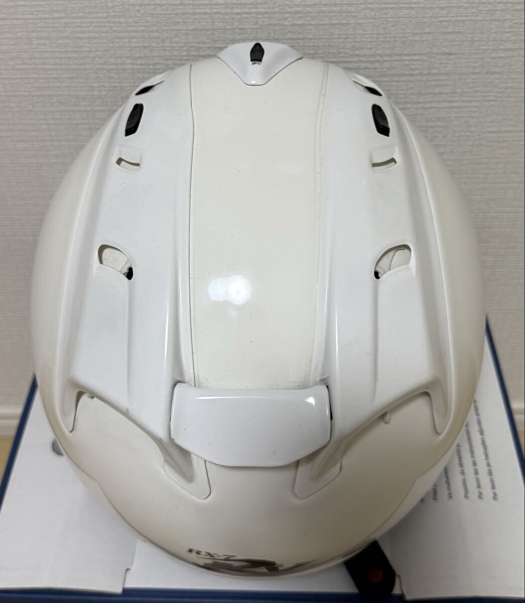 Arai ARAI RX-7 RR5 белый 57.58cm M размер выгорел цвет царапина есть full-face