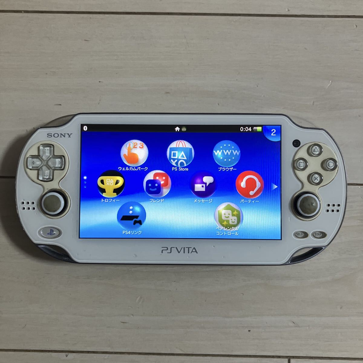SONY PSVITA PCH-1000 ZA02 本体 動作品 初期化 wifi ソニー プレイステーション ビータ ヴィータ プレステ PlayStation プレステ PS _画像1