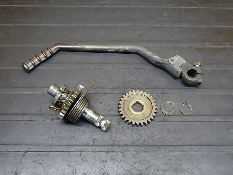 [251219] Serow 225W(4JG-116)* толчок ось педаль для барабана стартер педаль трещина иметь * двигатель детали [ поиск :TW225 1KH DG08J