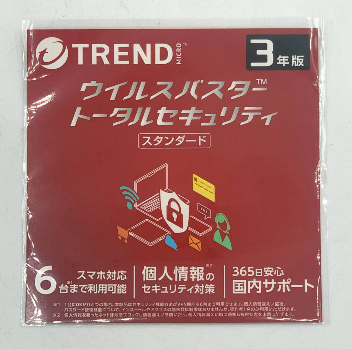 [TRENDMICRO]u il s Buster Total система безопасности стандартный 3 год 6 шт. версия for Windows/Mac новый товар не использовался [S879]