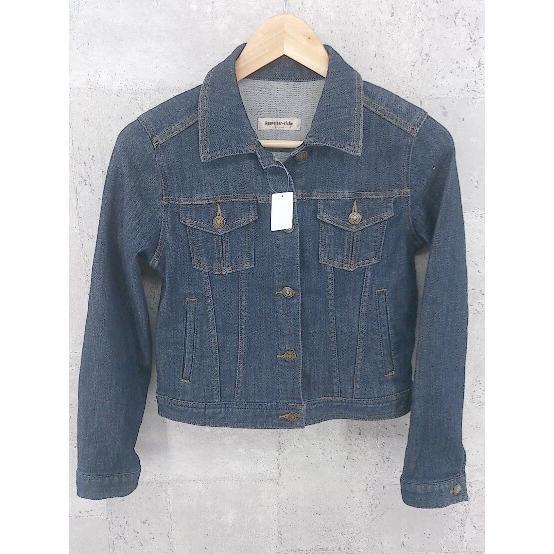 ◇ Apuweiser-riche アプワイザー リッシェ 長袖 Gジャン デニム ジャケット 2 インディゴ レディース_画像2