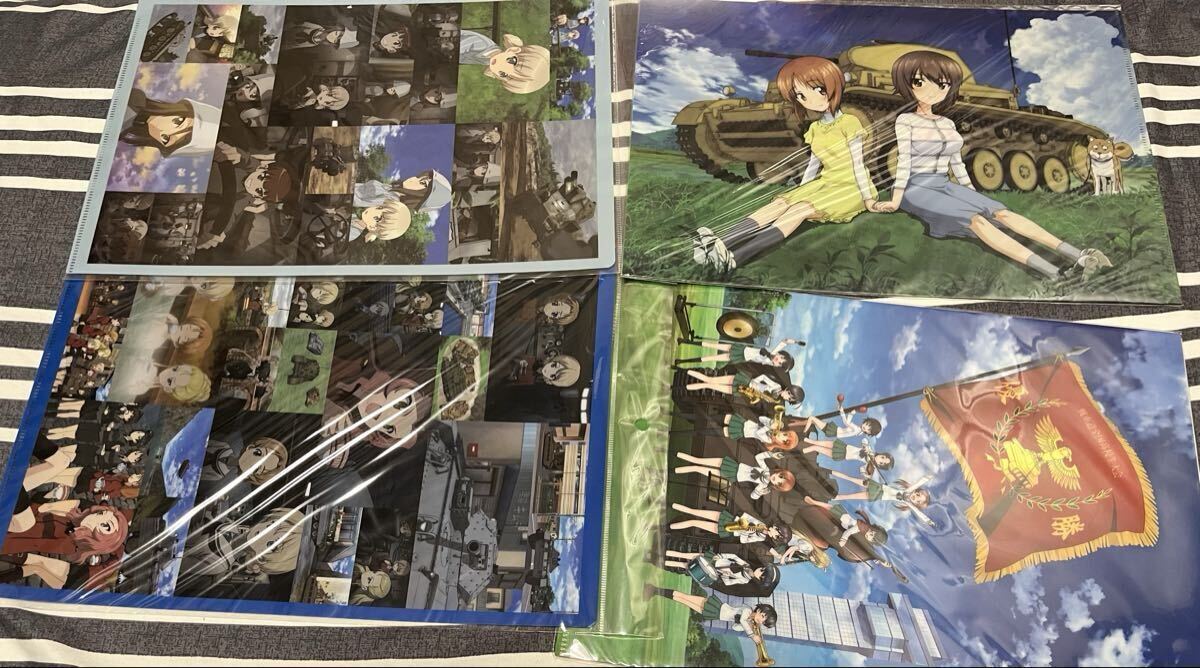 [1 иен ~][ нераспечатанный ] Girls&Panzer прозрачный файл 11 шт. комплект большой . университет выбор .... волна одиночный Anne tsio. Glo ....