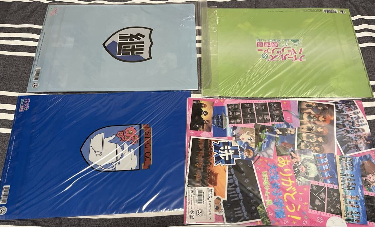 [1 иен ~][ нераспечатанный ] Girls&Panzer прозрачный файл 11 шт. комплект большой . университет выбор .... волна одиночный Anne tsio. Glo ....