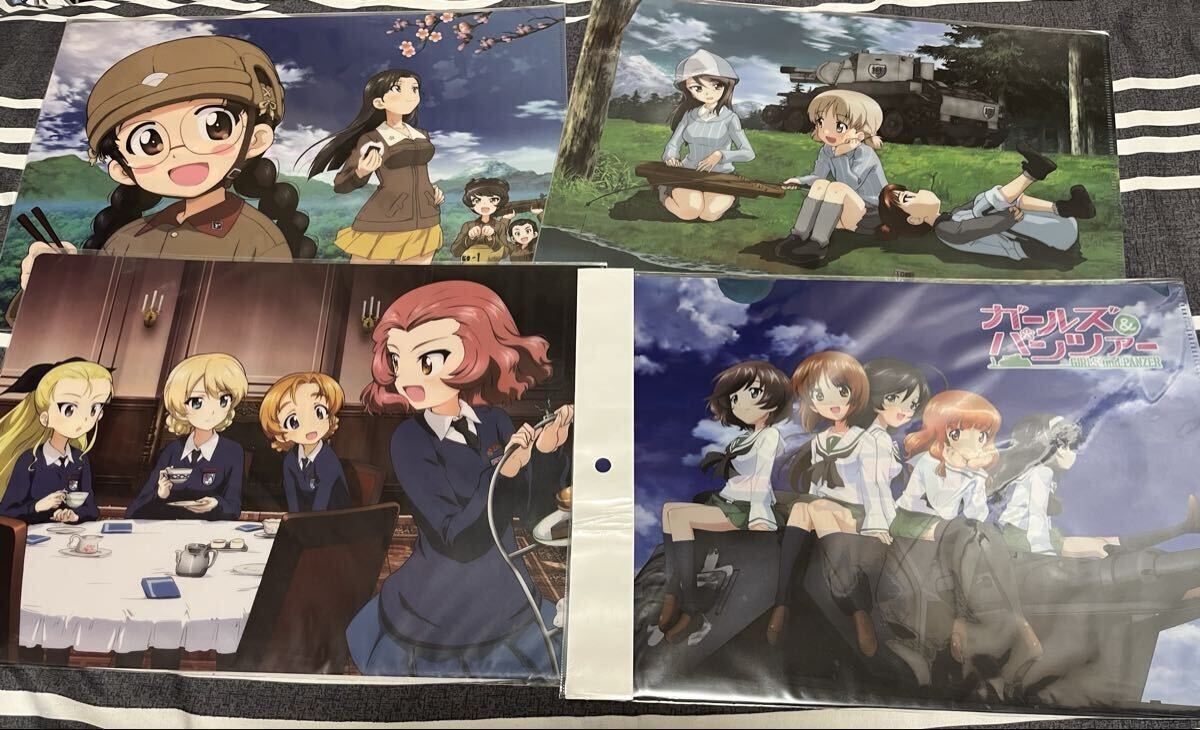 [1 иен ~][ нераспечатанный ] Girls&Panzer прозрачный файл 11 шт. комплект большой . университет выбор .... волна одиночный Anne tsio. Glo ....