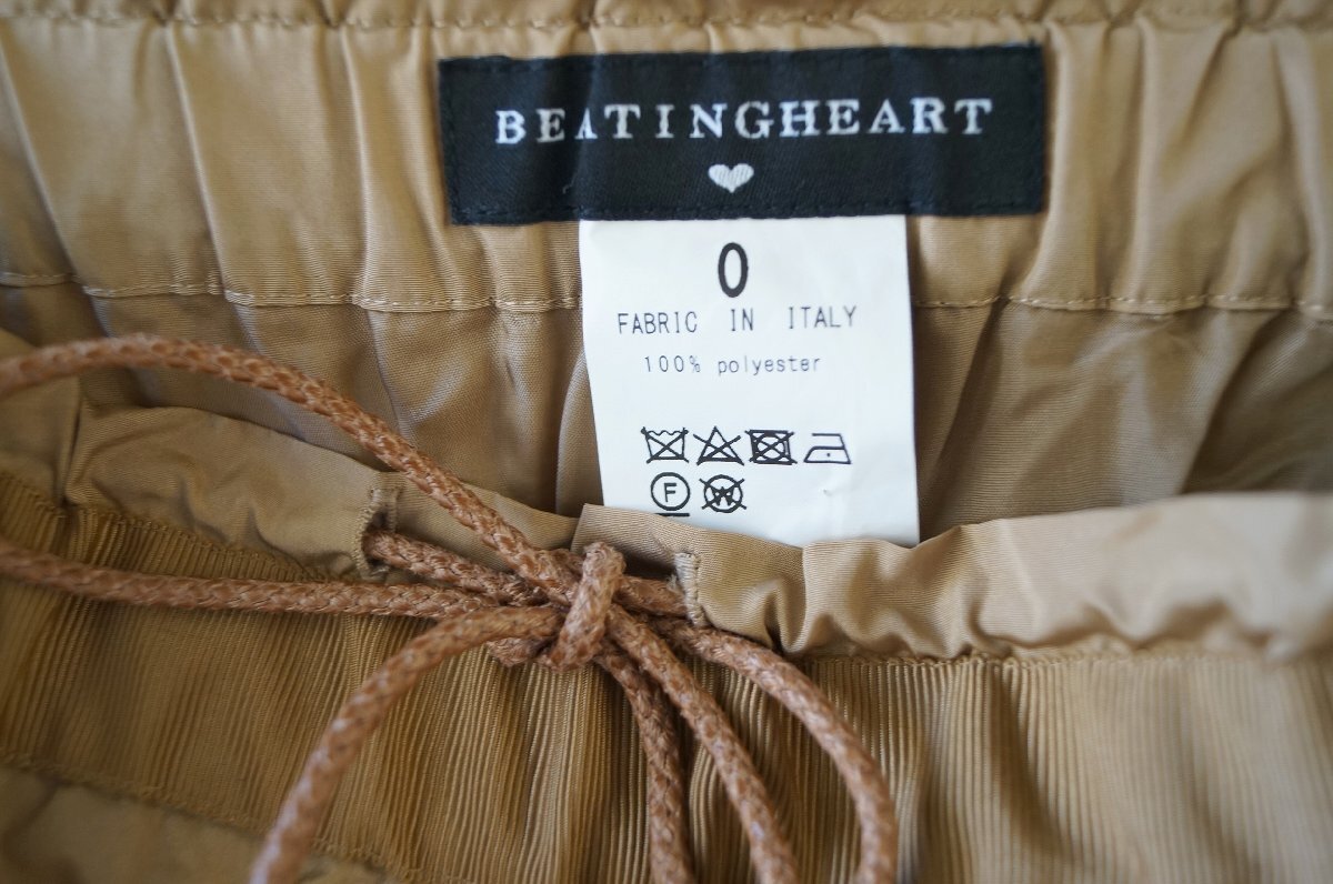 ★BEATING HEART / ビーティングハート*サイドプリーツスカート /ベージュ茶系 0* 古着のgplus広島 2512t1_画像10