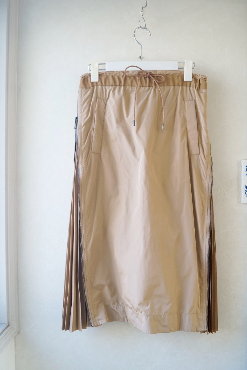 ★BEATING HEART / ビーティングハート*サイドプリーツスカート /ベージュ茶系 0* 古着のgplus広島 2512t1_画像1