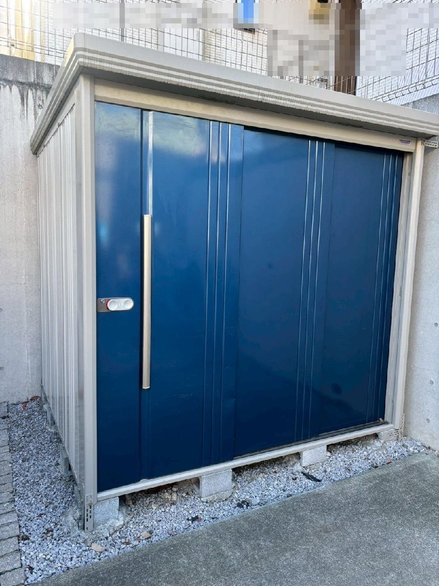 【引取限定】J1032◆TAKUBO◆タクボ物置◆W2280×D2130×H2200mm◆解体済◆鍵付◆収納◆天_画像1