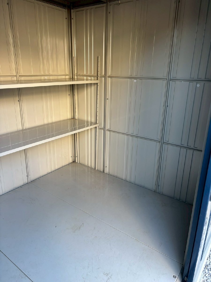 【引取限定】J1032◆TAKUBO◆タクボ物置◆W2280×D2130×H2200mm◆解体済◆鍵付◆収納◆天_画像5