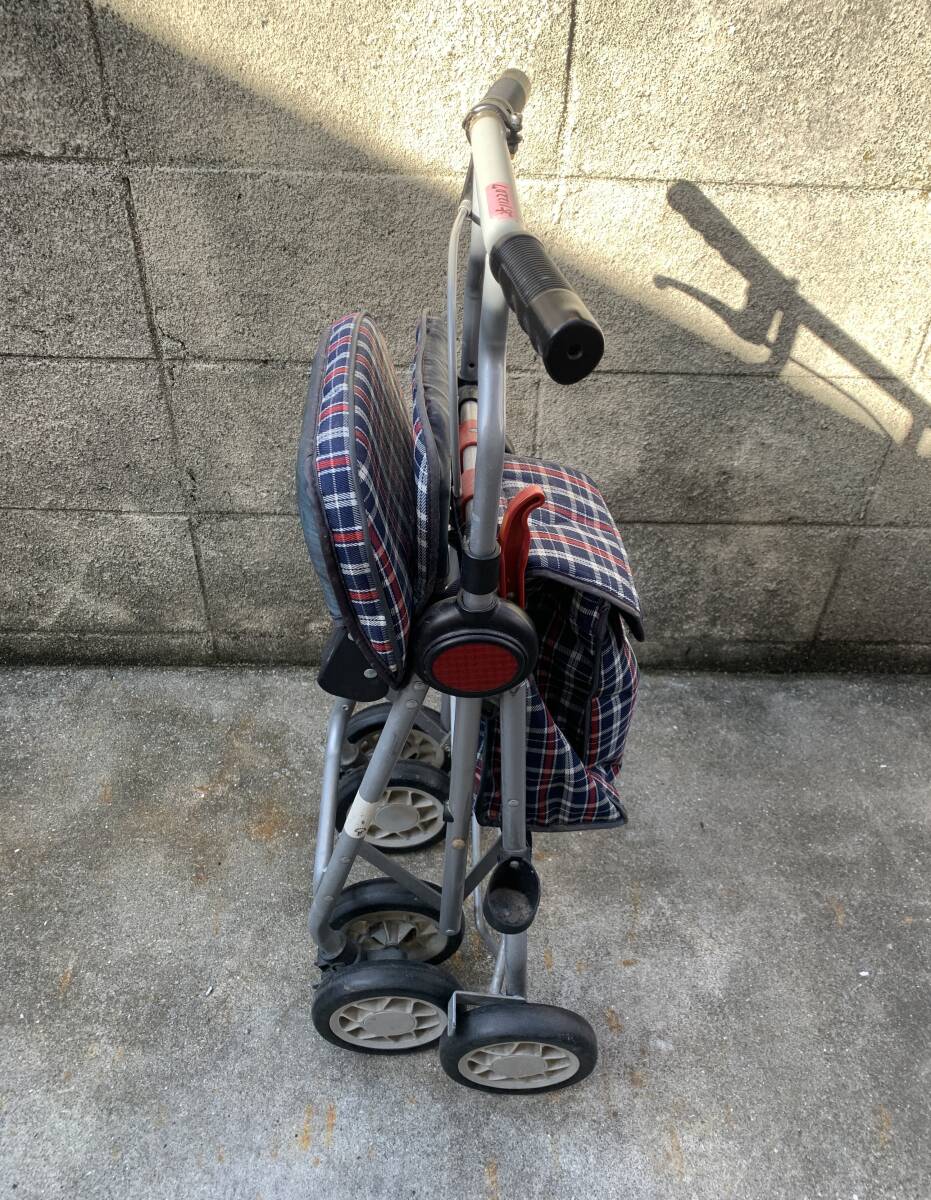 [H]... промышленность символ compact коляска для пожилых передний 2 колесо свободный складной ручная тележка ходунки приспособление для ходьбы Pochette Yumate б/у 25112207