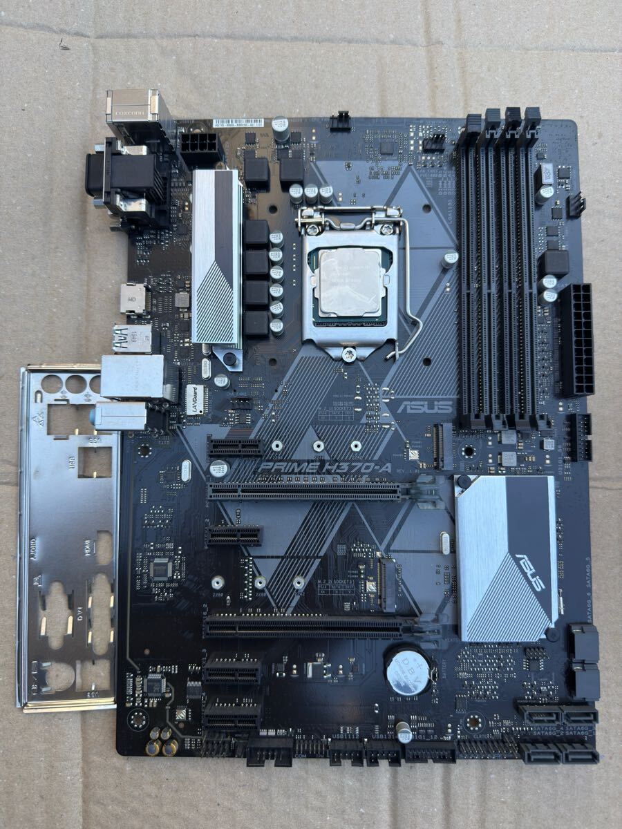 ASUS PRIME H370-A Core i7 8700k付き マザボ マザーボード エイスース CPU付き_画像1