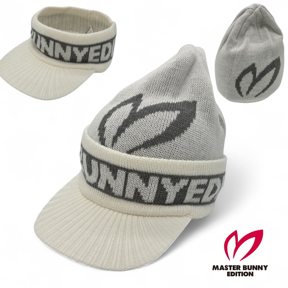 ★新品正規品 PEARLYGATES/マスターバニーエディション 3WAYニットキャップ (UNISEX) 定価10780円_画像1