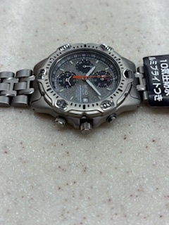 неиспользуемый товар 1998 год не использовался товар прекрасный товар Seiko 7T326G30 SBBP019 сигнализация хронограф оригинальный titanium кейс редкость модель SEIKO наручные часы