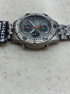 неиспользуемый товар 1998 год не использовался товар прекрасный товар Seiko 7T326G30 SBBP019 сигнализация хронограф оригинальный titanium кейс редкость модель SEIKO наручные часы