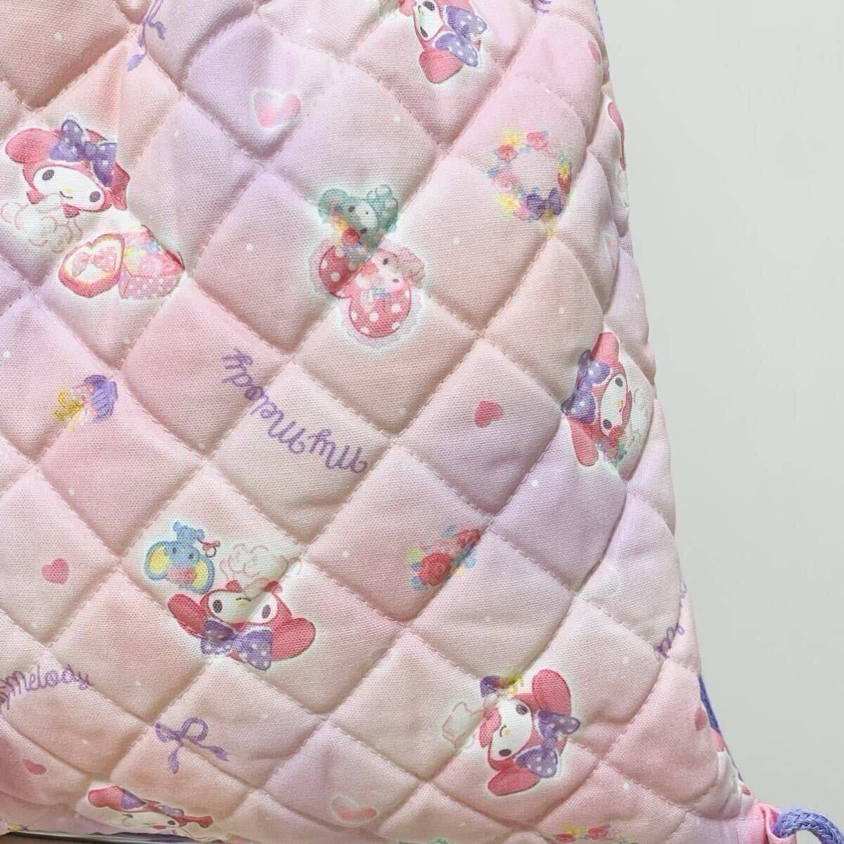 新品 SALE 定価2,068円マイメロ キルトナップサック / 日本製 入園 入学 新学期 キッズ 遠足_画像9