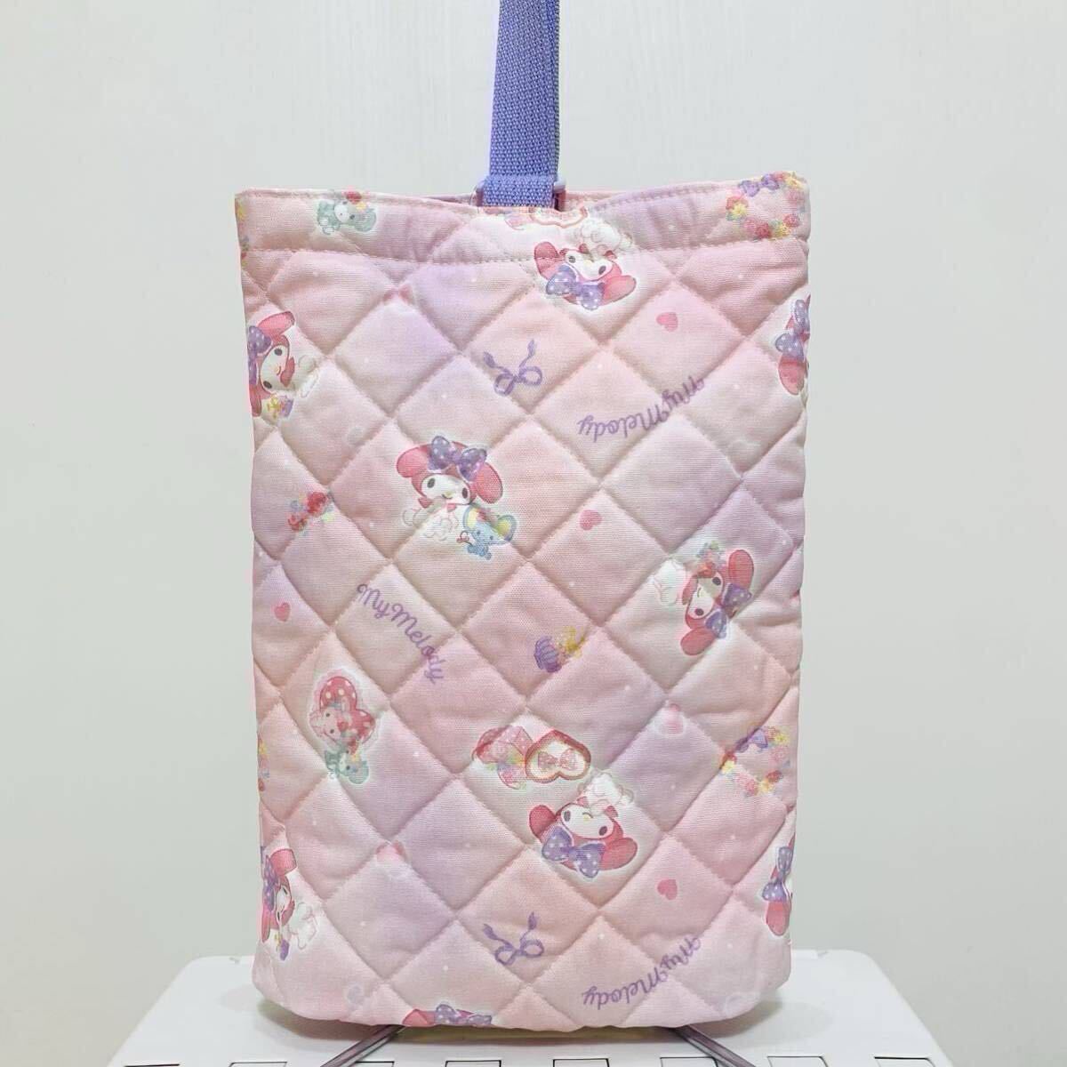 新品 SALE 定価1,738円マイメロキルトシューズバッグ_画像7