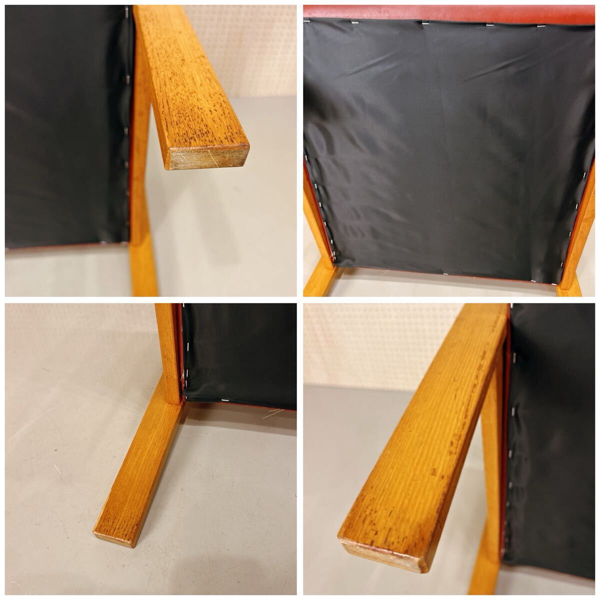 70年代 ヴィンテージ 曲木 ブラウンレザー イージーチェア 1人掛けソファ B / ミッドセンチュリー ジャバニーズモダン レトロ モダン_画像7