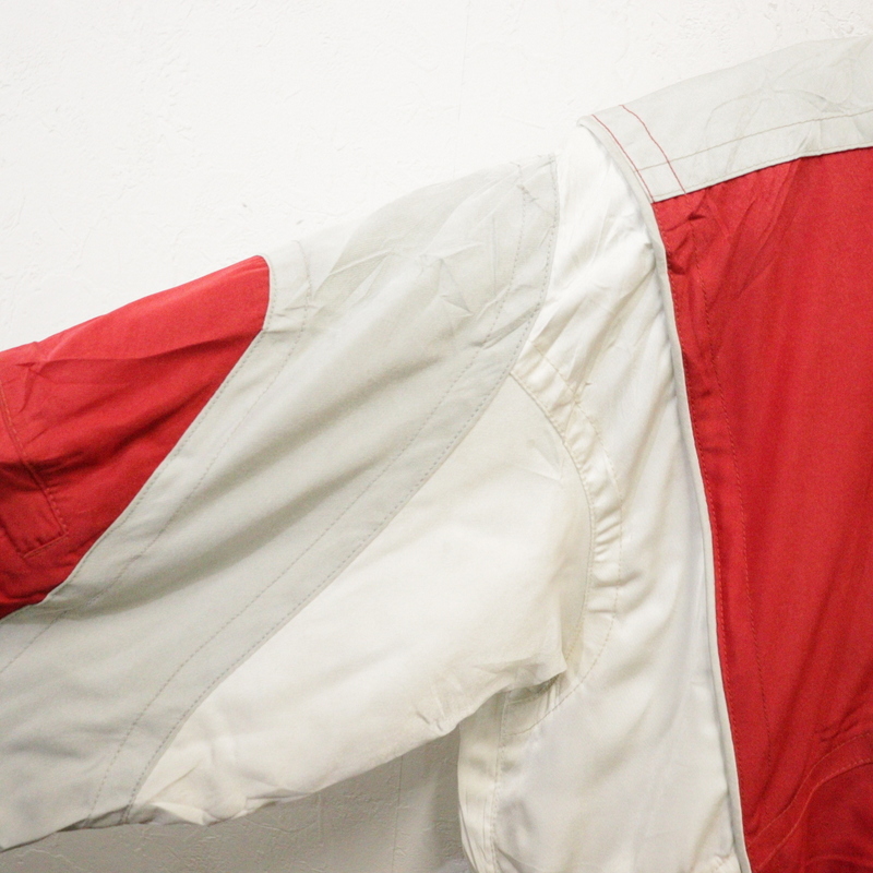 m290 90sビンテージ SPYDER ブルゾンジャケット■1990年代製 中綿 表記6サイズ 赤 レッド アメカジ ストリート アンティーク サイケ 80s_画像5