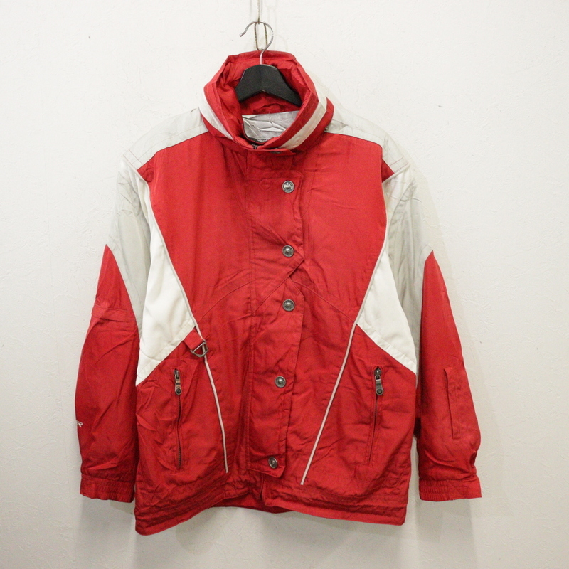 m290 90sビンテージ SPYDER ブルゾンジャケット■1990年代製 中綿 表記6サイズ 赤 レッド アメカジ ストリート アンティーク サイケ 80s_画像1
