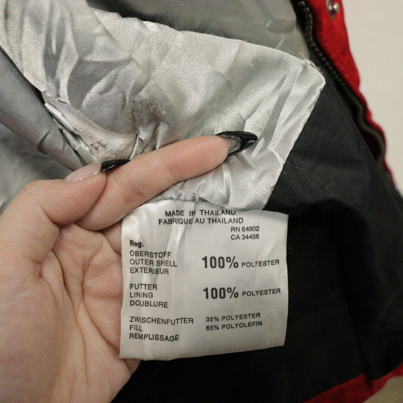 m290 90sビンテージ SPYDER ブルゾンジャケット■1990年代製 中綿 表記6サイズ 赤 レッド アメカジ ストリート アンティーク サイケ 80s_画像7