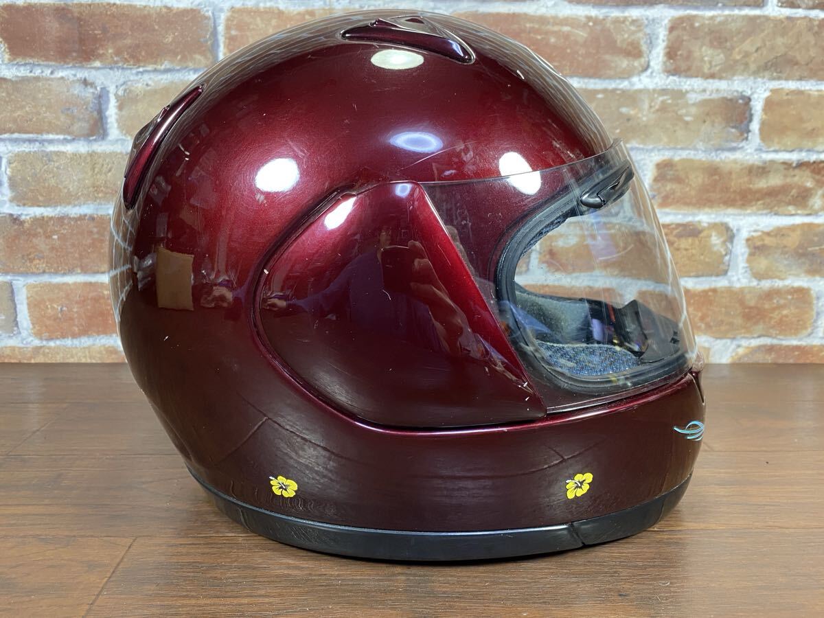♪♪Arai アライヘルメット アストロM フルフェイス ワインレッド サイズS ジャンク ♪♪_画像2