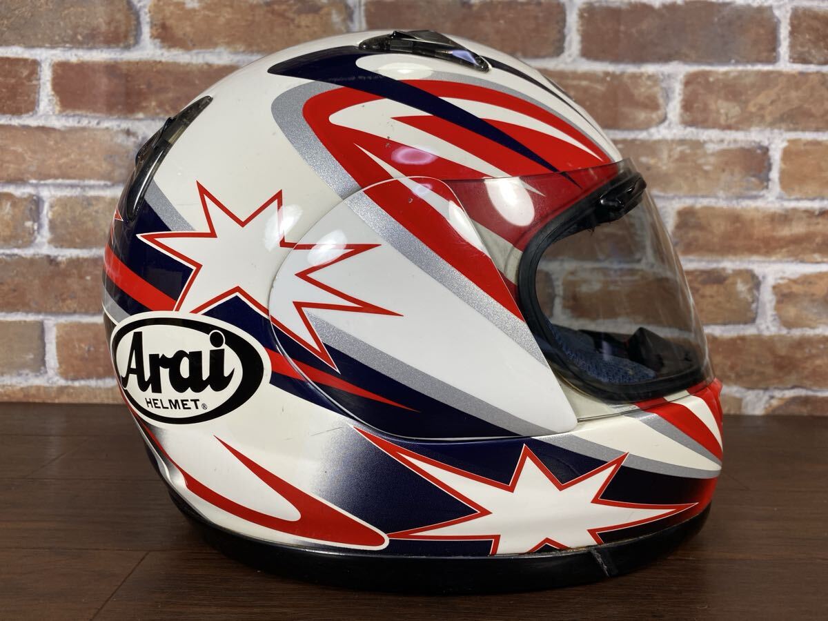 ♪♪Arai アライヘルメット アストロJ グラフィック フルフェイス サイズS-M ジャンク ♪♪_画像3