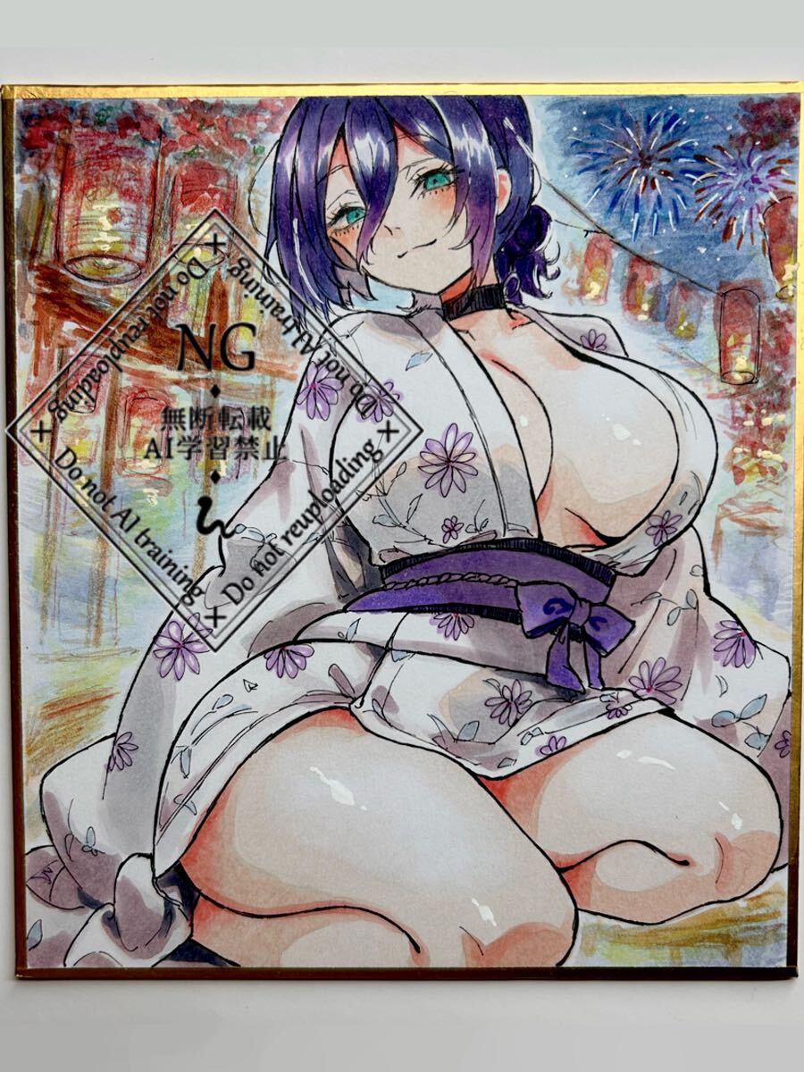  ручные иллюстрации карточка для автографов, стихов, пожеланий иллюстрации исходная картина аналог иллюстрации чейнджер so- man reze вентилятор искусство ko pick прозрачный акварель прекрасный девушка девочка юката фейерверк 