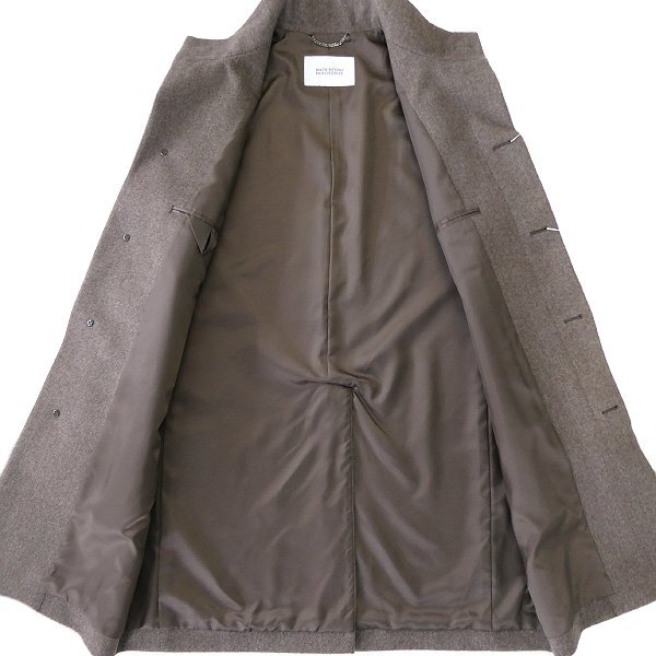 新品 8.8万 マッキントッシュフィロソフィー カシミヤ ウール スタンドカラー コート 42(LL) 茶 【J58719】 THIRSK 秋冬 メンズ ビーバー_画像3