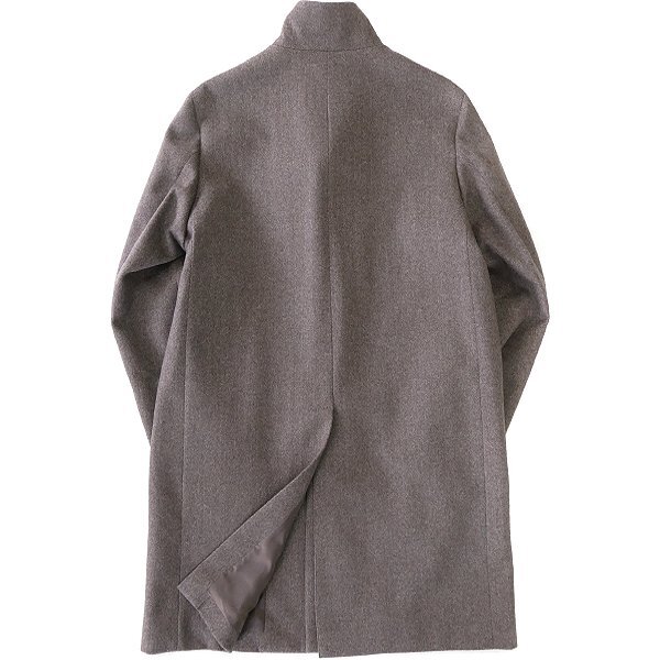 新品 8.8万 マッキントッシュフィロソフィー カシミヤ ウール スタンドカラー コート 42(LL) 茶 【J58719】 THIRSK 秋冬 メンズ ビーバー_画像2