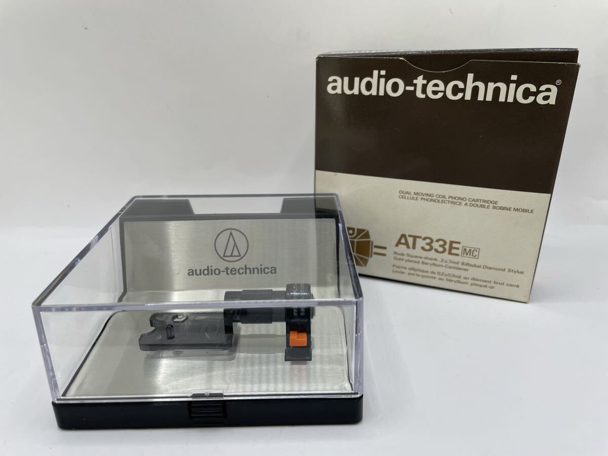 R71 audio-technica AT33E MC用 カートリッジ固定治具 スタンド 部品 現状品 箱付き オーディオテクニカ 元箱 本体なし パーツ_画像1