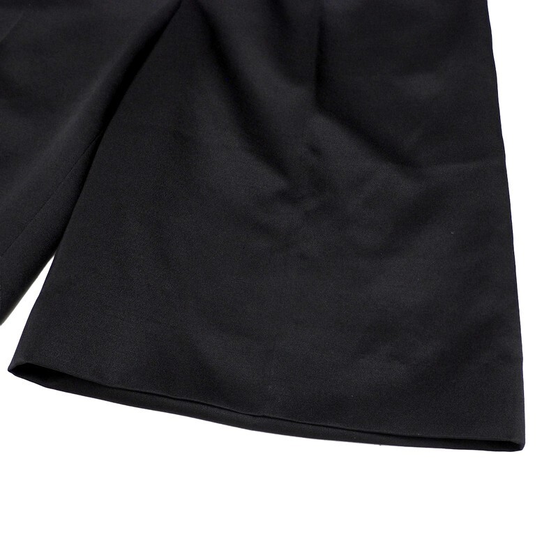 MI3901#ブラミンク*BLAMINK*シルク*ウール*タックショートパンツ*ハーフパンツ*ブラック*サイズ36_画像5