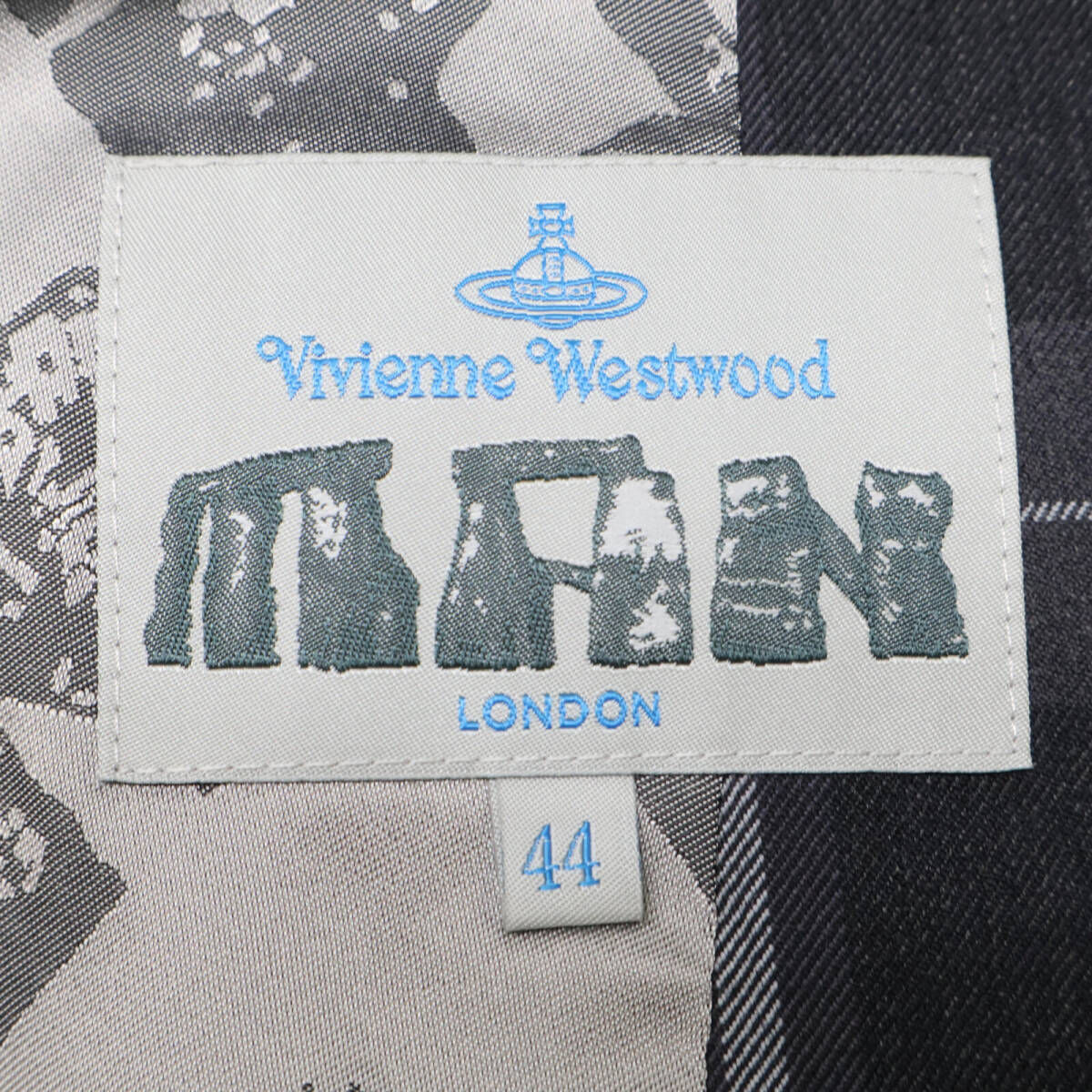 [ прекрасный товар ]VIVIENNE WESTWOOD MAN Vivienne Westwood man 4645-1401/1702 проверка деформация жакет / брюки выставить 